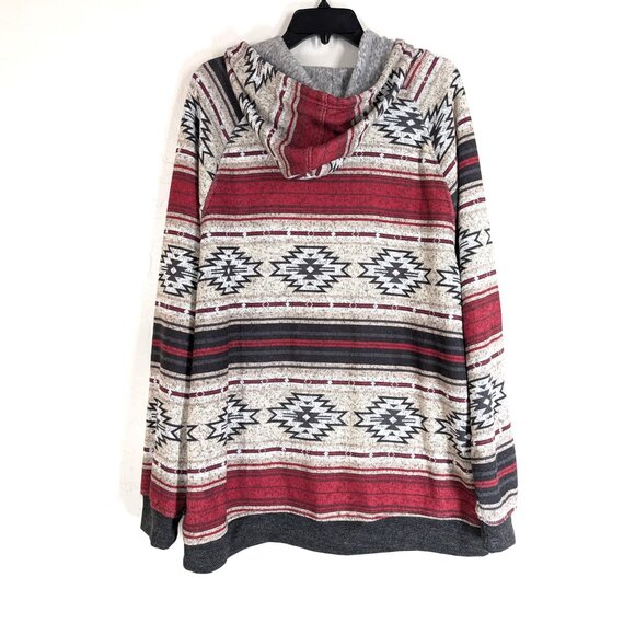 BROOKLYN CLOTH Jacket Men's XL Multicolor Southwest Full Zip Hooded Long Sleeve - Picture 5 of 14